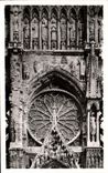 CPA Rheims Frontage of the Cathedral