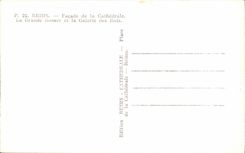 CPA Rheims Frontage of the Cathedral