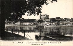 CPA Saumar the Castle and the Loire seen of the Quay of the Chestnut tree