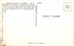 MODERN CARD Dunluce Castle Antrim