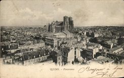 CPA Rheims Panorama
