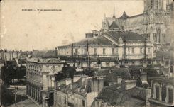 CPA Rheims Panoramic View
