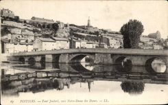 CPA Poitiers Bridge Joubert Seen Notre Dame of the Dunes