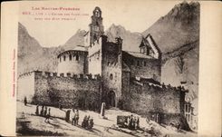 CPA the High Pyrenees Luz the Church Of Templiers in its primitive state