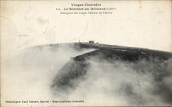 Famous CPA Vosages the Summit of Emergent Hohneck of the raising Clouds of Alsace