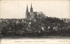 CPA Chartres the Cathedral Seen from of Cathedral