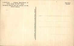 CPA Lisieux el Saint Pierre de Church y la casa vieja