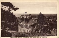 CPA Avranches Le Mont Saint Michel Vu de La Plateforme