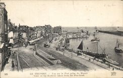 CPA Treport Seen On the Port Taken of the Pierhead Boats