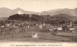 CPA St Jean Foot of Port View View Entrance By Uhart Cize