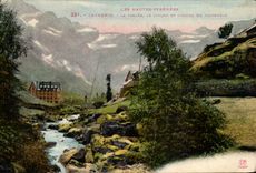 CPA the High Pyrenees Gavarnie the Valley the Circus And the Hotel Of Vignemale