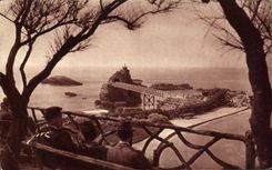 CPA Biarritz Le Rocher de la Vierge 