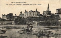 CPA Pau the Castle and the Boulevard of the South Seen of Saligue