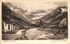 CPA Gavarnie the Circus and the Thatched cottage