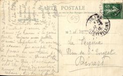 CPA Lourdes Procession of St Sacrament