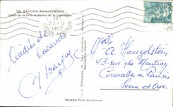 CPA Bayonne Quays of Nive and arrows of the Cathedral