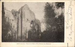 Las ruinas de CPA Brou del santo de Church permanecen