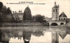 CPA the Picturesque Pole Nogent Rotrou Huisne with the Bridge Saint Hilaire