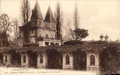 Castillo de CPA del La Chapelle de Anet y de las excavaciones