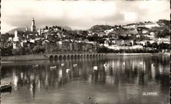 CPSM Menton the Old City Seen from of the Port