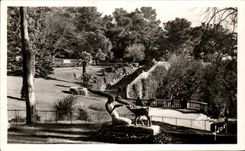 Jardin de CPSM Nimes de la fuente Les Bains romano