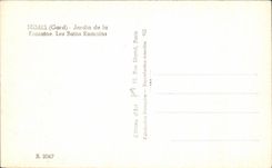 Jardin de CPSM Nimes de la fuente Les Bains romano