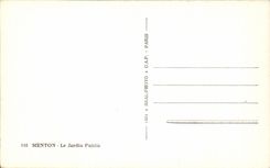 CPSM Menton the Park