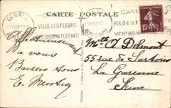 CPA Cannes Seen between the Flowers Pergola