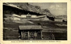 CPSM Plate of the Small Rocks Sanatorium of the Students and Coeds