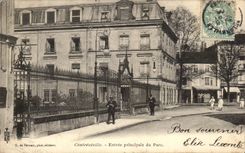 CPA Contrexeville Main entrance Of the Park