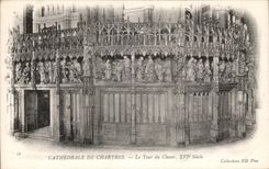 CPA Cathedral of Chartres Tower of the chorus