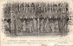 CPA Cathedral of Chartres Fragment of Tower of the chorus