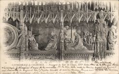 CPA Cathedral of Chartres Fragment of Tower of the chorus