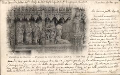 CPA Cathedral of Chartres Fragment of Tower of the chorus