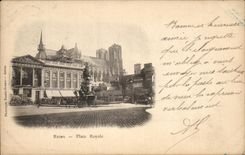 CPA Rheims Places Royal