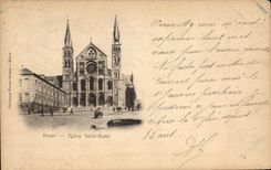 CPA Rheims Church Saint Remi