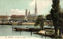 CPA Rouen the Seine And Quays