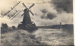 CPA Salon D'hiver 1913 Johannes Son Moulins en Hollande 