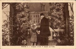 Vision Of de la escena de CPA un T en la diorama Sainte Teresa de Lisieux del cielo del nino de Jesus