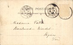 CPA Argel el jardin Marengo Argelia