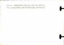 CPA Morzine Overall picture and the Teleferic of Plenay