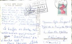 CPA Metz la puerta de los alemanes