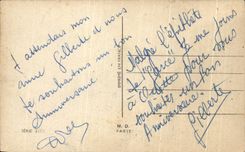 CPA uno toma el cafe con leche con los ninos de la cama