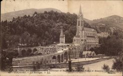 CPA Lourdes the Basilica
