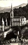 CPA Souvenir of Lourdes the Basilica and the Cave