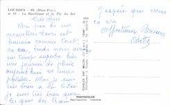 CPA Lourdes the Basilica and the Peak Of Jer