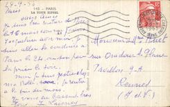 CPA Paris La Tour Eiffel