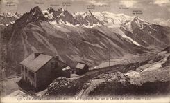 CPA Chamonix Mont Blanc La Flegere et Vue sur la Chaine Du Mont Blanc