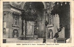 CPA Roma Basilica di S Pedro Confessione goberno los di