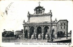 CPA Roma Fontana LED Acqua Paola Eretta DA Pablo